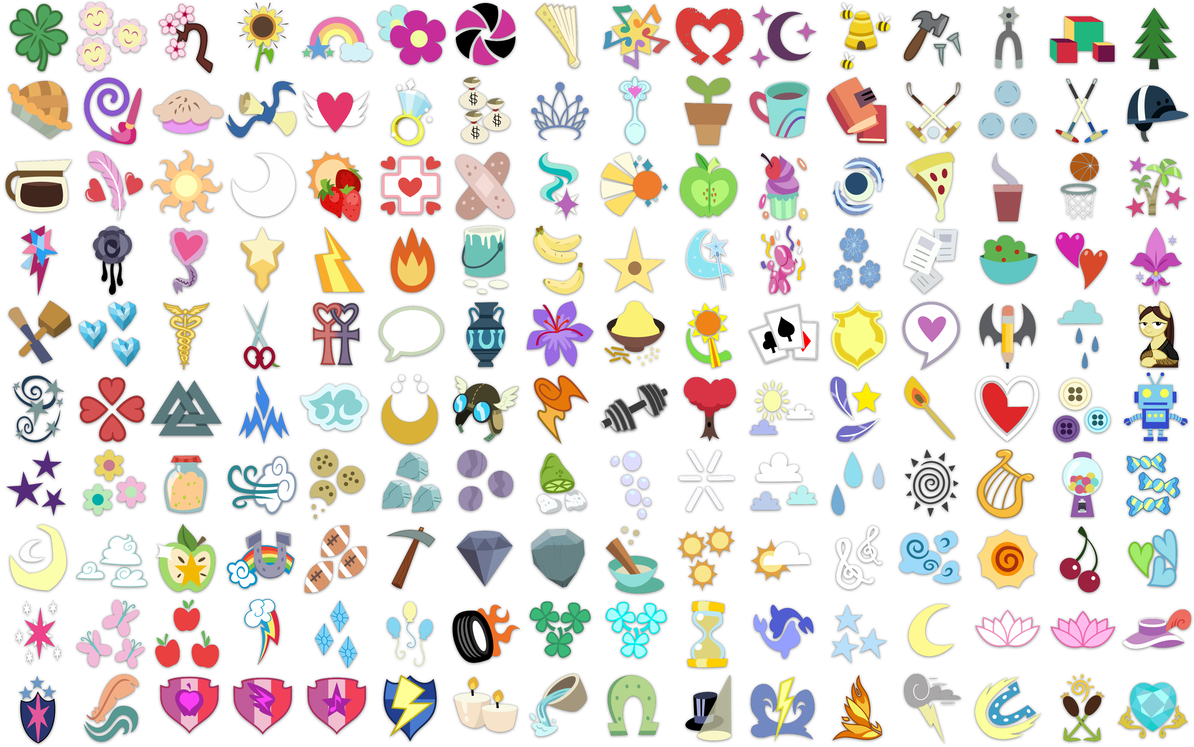 All the cutie marks